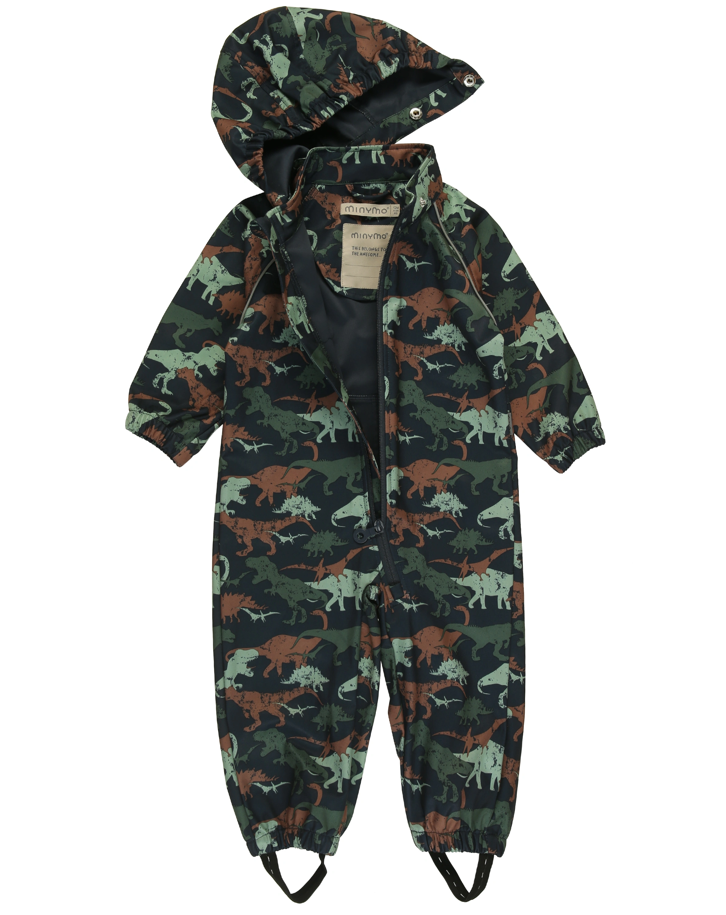 Softshelloverall DINOS AOP in blue nights