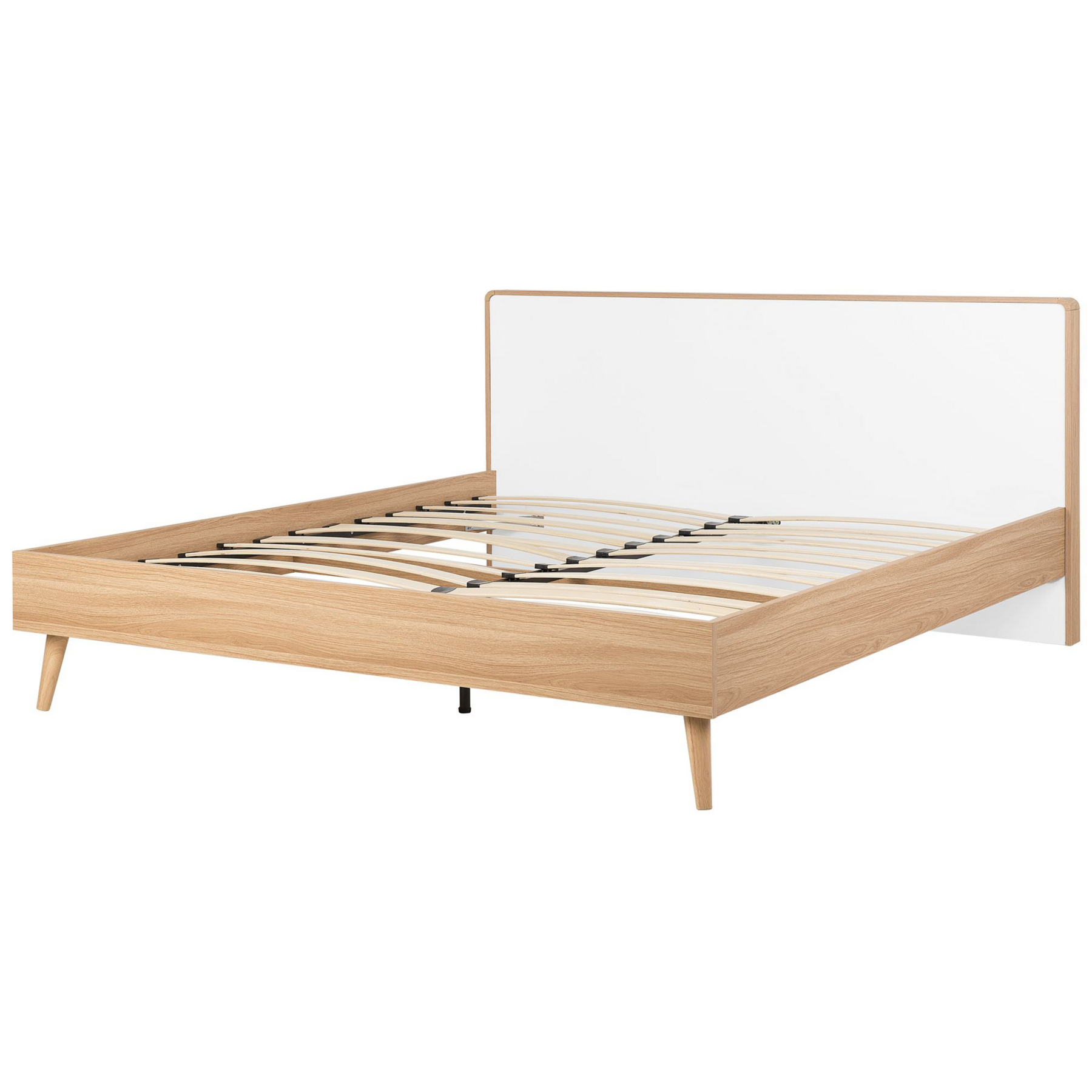 Beliani - SERRIS - Bed - Lichtbruin|Wit - 180 x 200 cm - MDF
