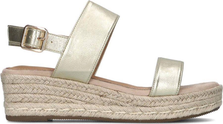 LINA LOCCHI Espadrilles Dames L1374 Maat: 41 Materiaal: Leer Kleur: Goud