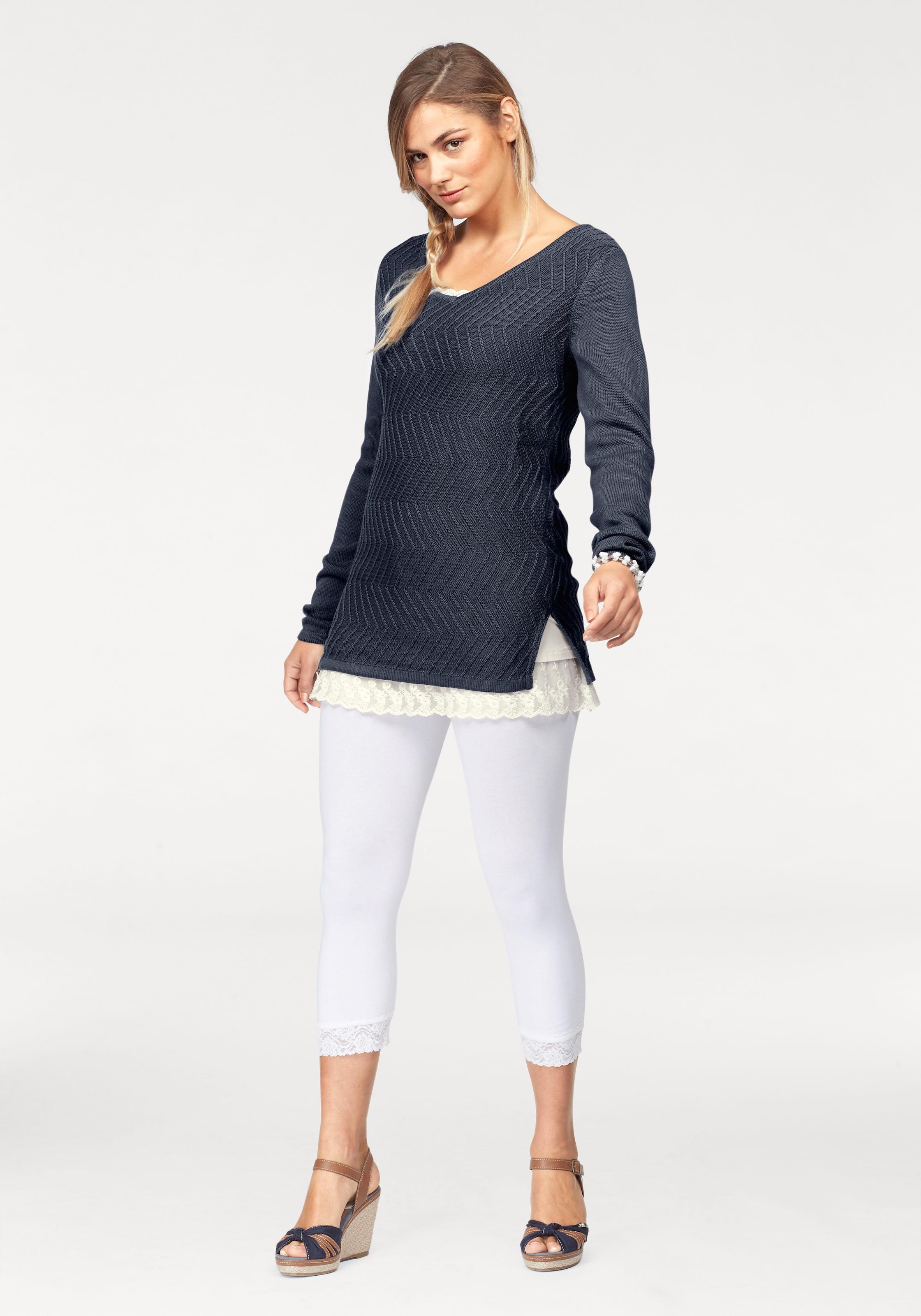 Boysen's Leggings  mit Spitze