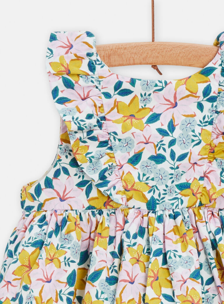 Robe printanière à imprimé fleuri pour bébé fille