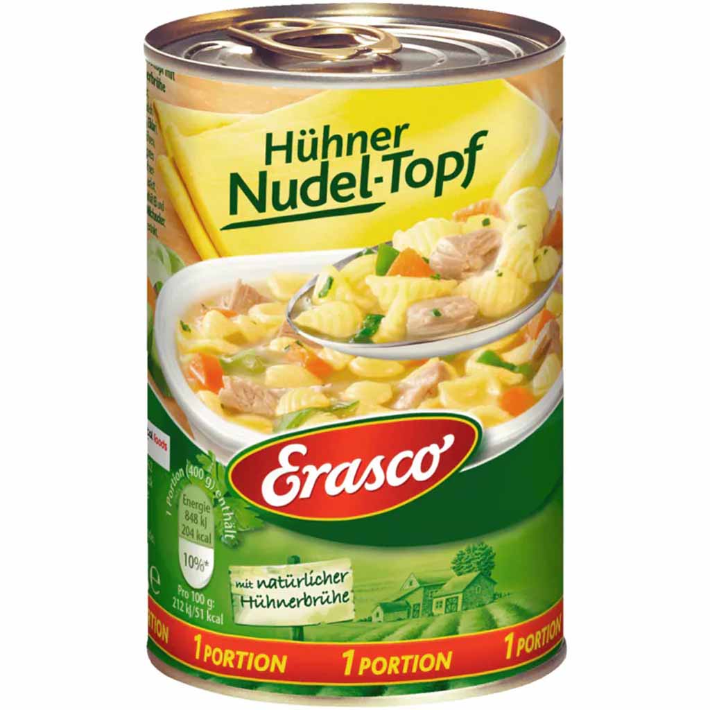 Erasco Eintopf Hühner-Nudeltopf 400g MHD:30.12.27