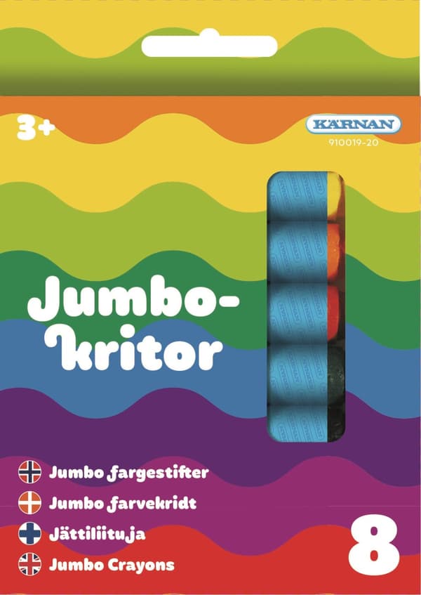 Kritt 8 stk Jumbo Kärnan