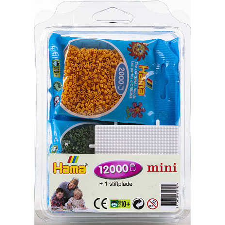 Hama mini perler 12000 stk. med stiftplade - mode