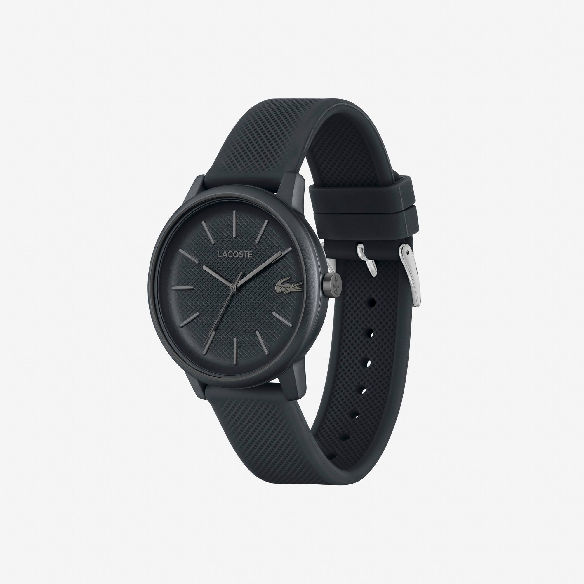 Montre 3 aiguilles Lacoste.12.12 silicone noir Montres - Blanc - Lacoste - Homme