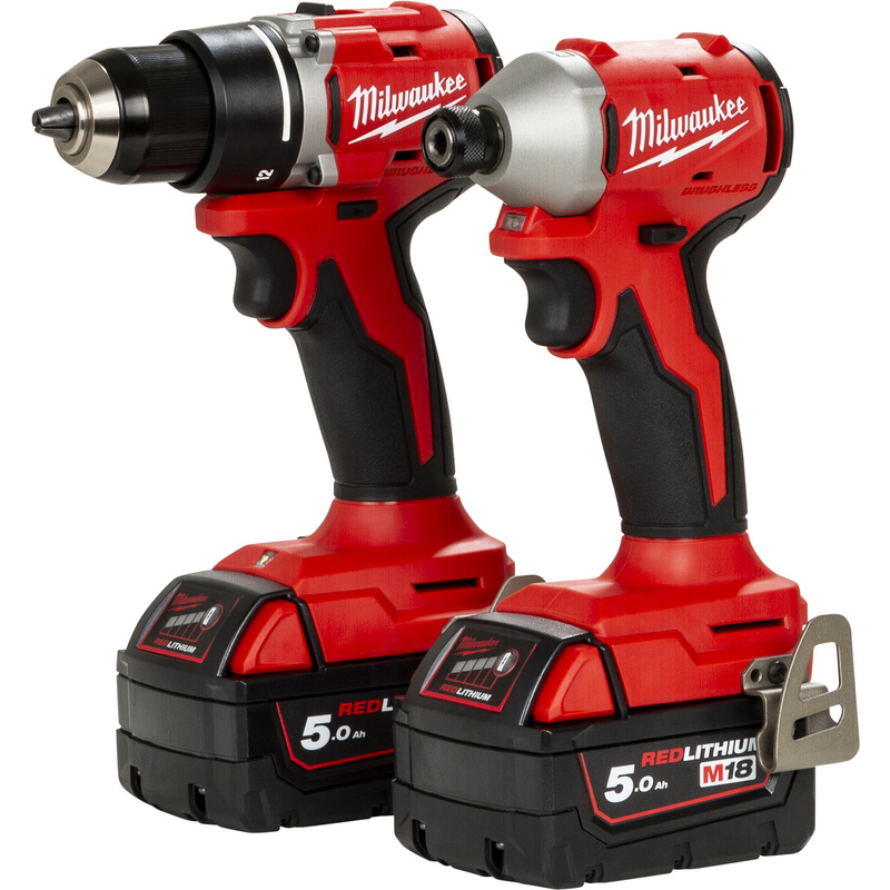 Milwaukee M18 BLCPP2B-502C accu combopack 18V 2x 5,0Ah Li-ion