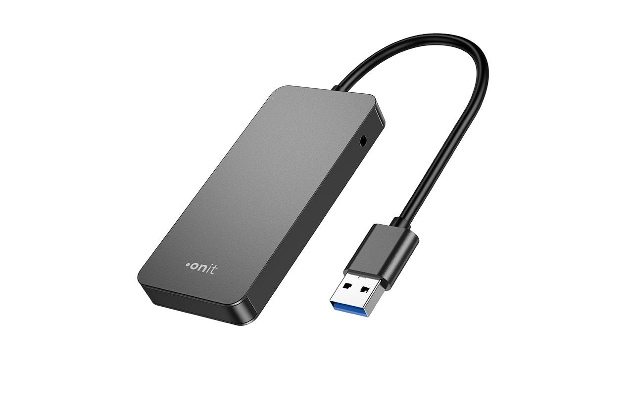 USB-A-Hub 2A2CLeichter und kompakter Hub mit 2 USB-A- und 2 USB-C-Ports