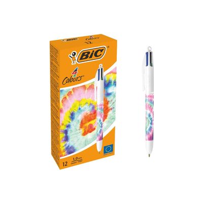 BIC 4 Couleurs Botanical Universe - Stylo à bille 4 couleurs - 1 mm - moyen - rétractable