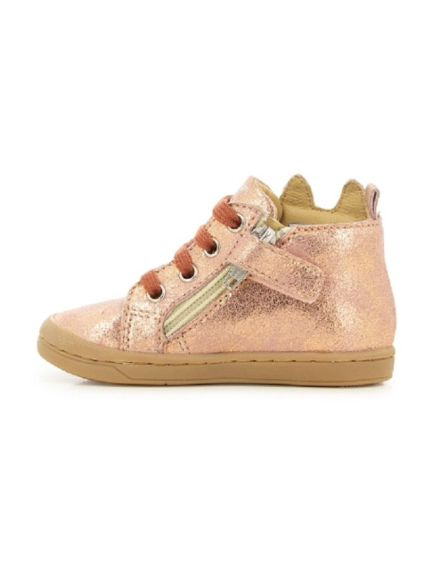 Bottines filles KIKKI WOU Vieux Rose - Shoo Pom