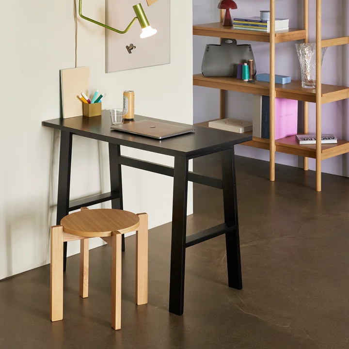 Hübsch Interior - Poke Schreibtisch, Eiche schwarz