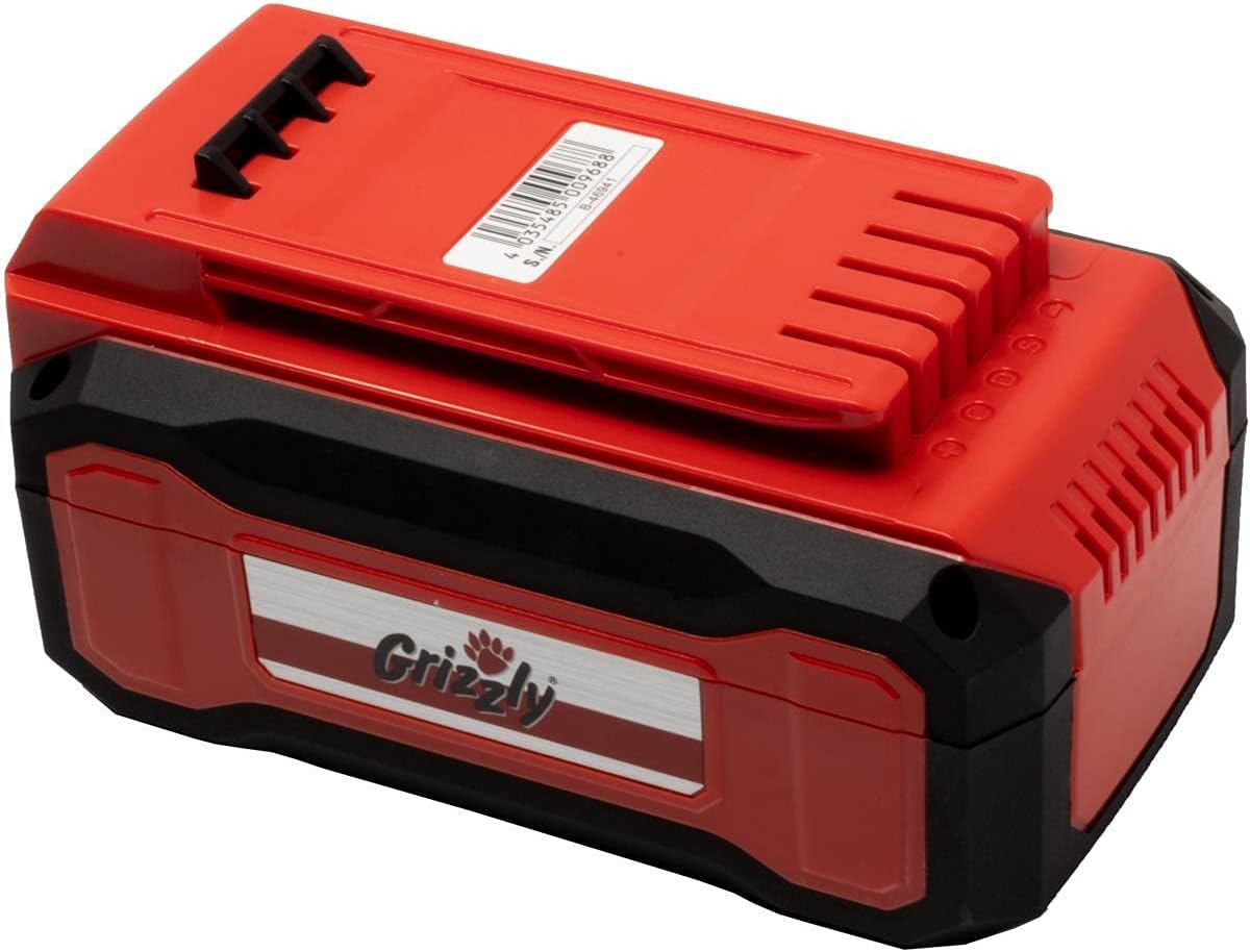 Grizzly Tools 40 Volt (2,5Ah) Lithium-Ionen Akku, passen Ersatz Akku Rasentrimmer 4032 Lion Set Ersatzteile