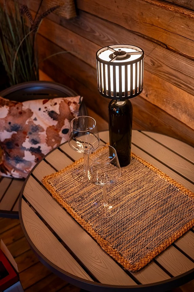 BOTTLE bordlampe oppladbar utendørs