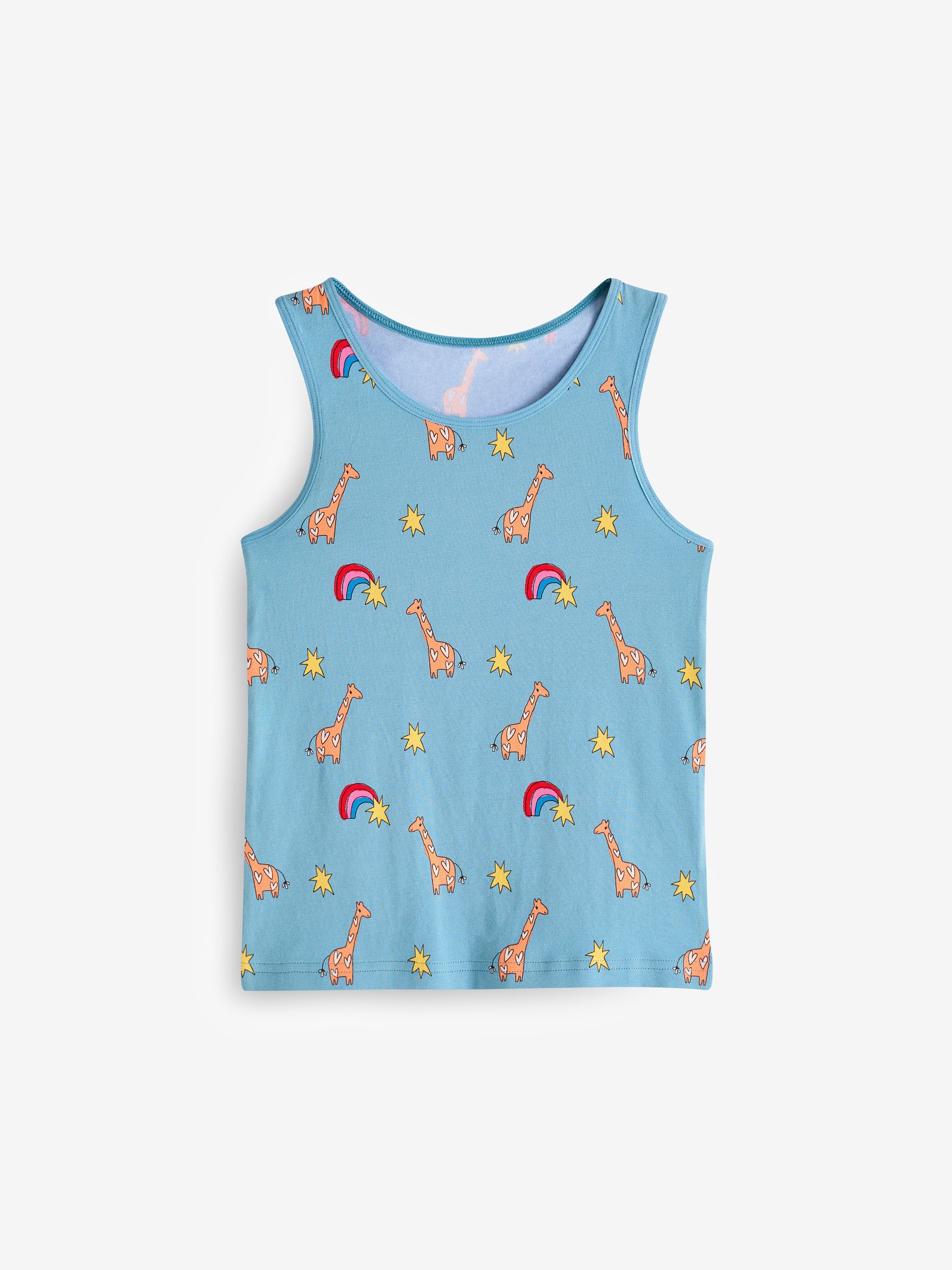 Roze/blauw - Set van 3 hemdjes met feeënprint (1,5-16 jr)