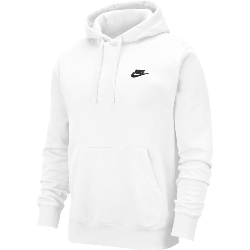 Nike Sweat à Capuche NSW Club - Blanc/Noir