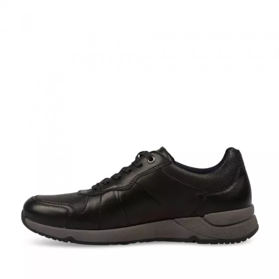 Baskets NOIR DENIM SIDE CUIR