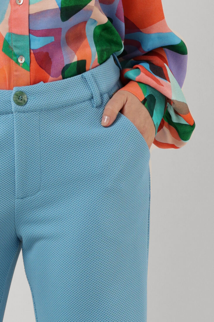 POM AMSTERDAM blauwe pom amsterdam pantalon pants  7157