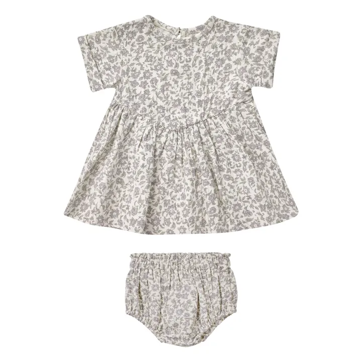 Quincy Mae Robe et Bloomer Fleuri | Ecru