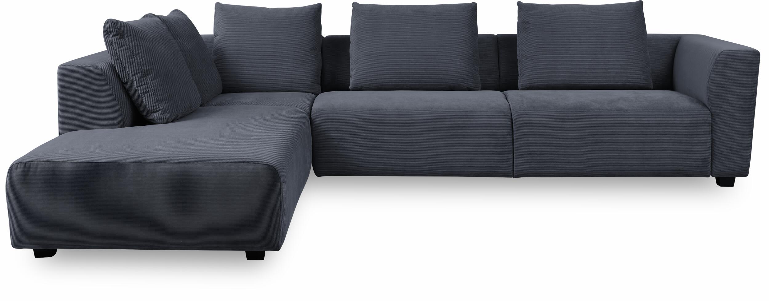 Solaro venstrevendt hjørnesofa med pufafslutning