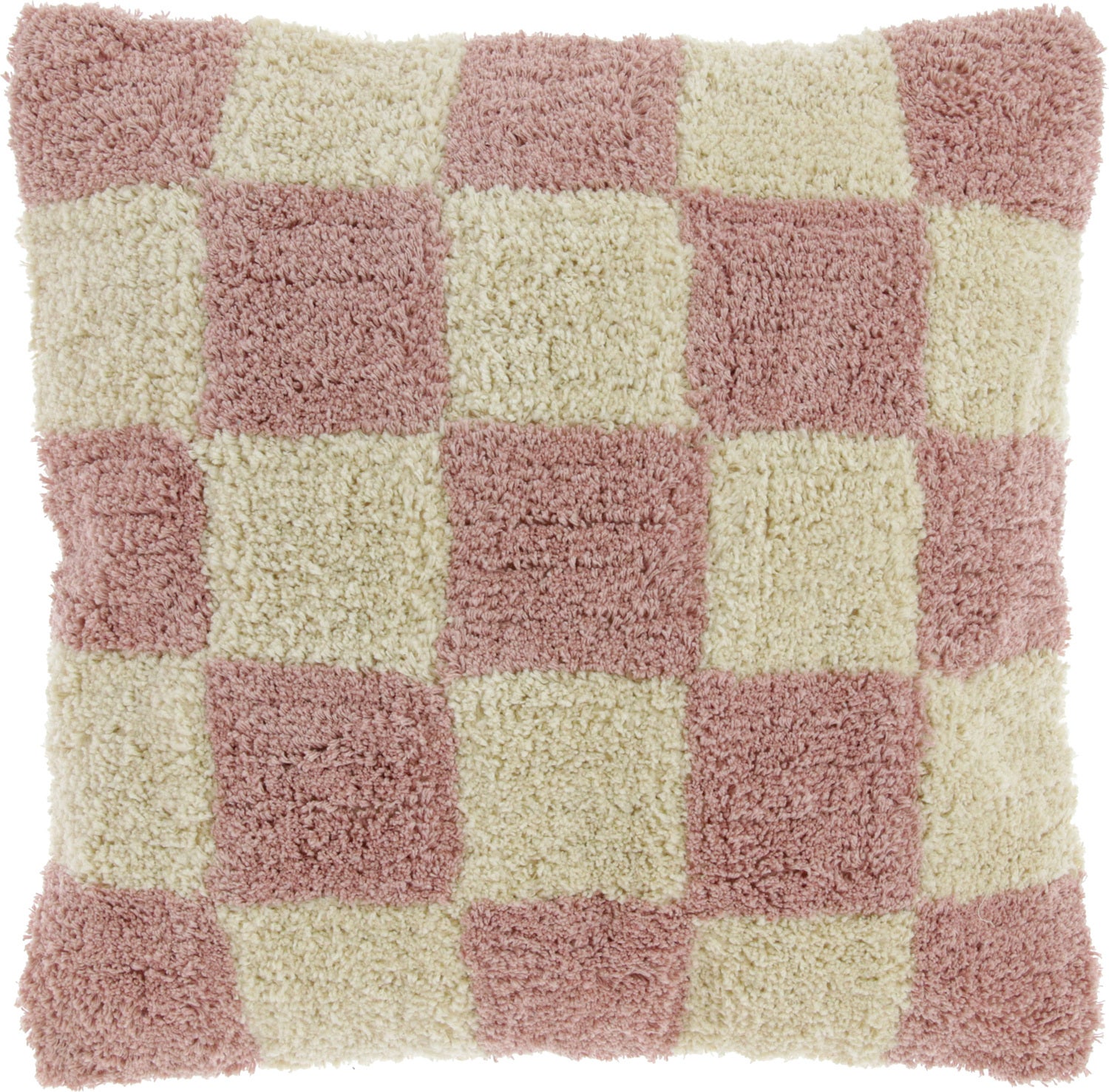 Unique Living sierkussen Ziva roze / wit 45 x 45 cm