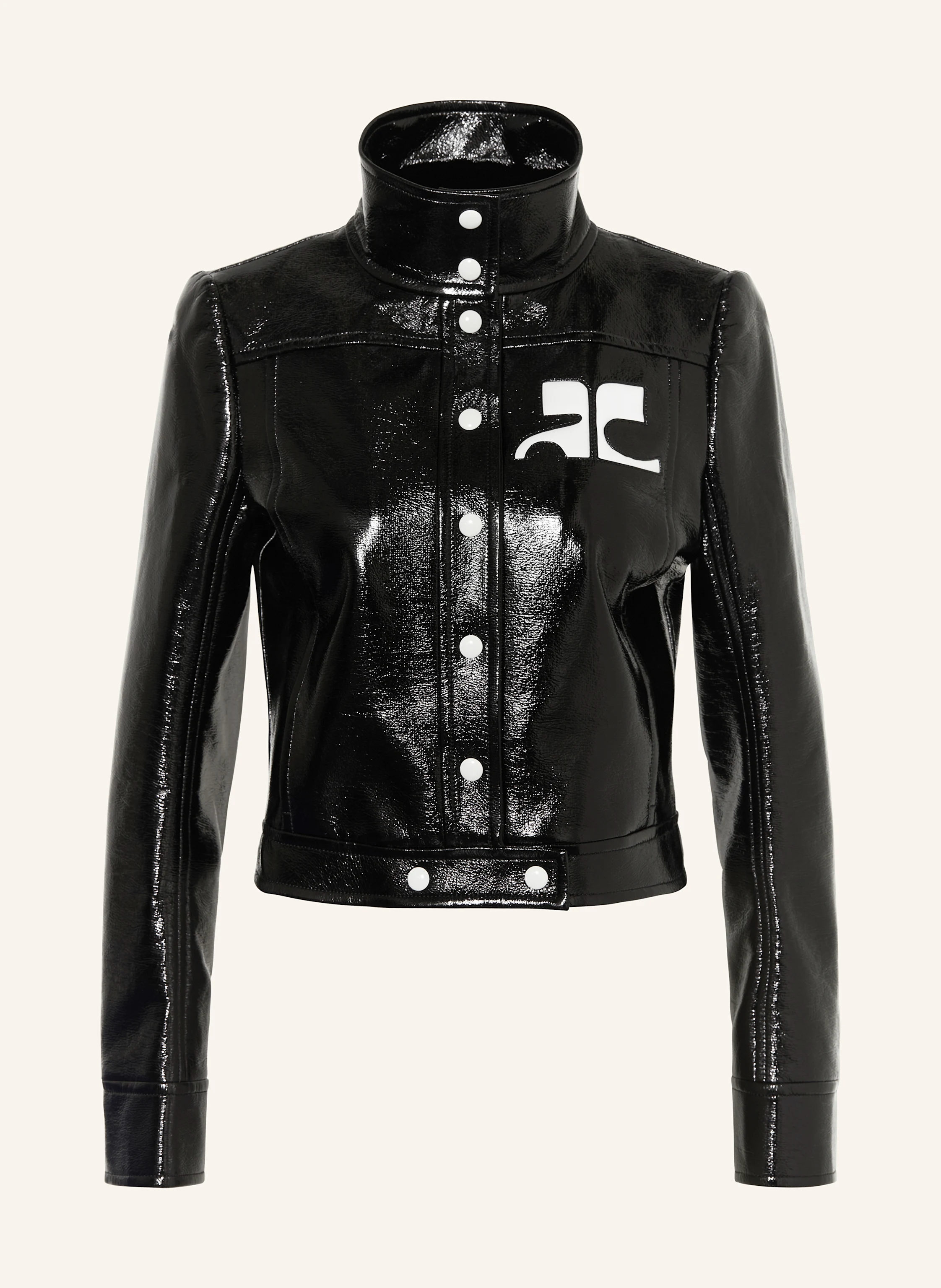Courrèges Jacke in Lederoptik