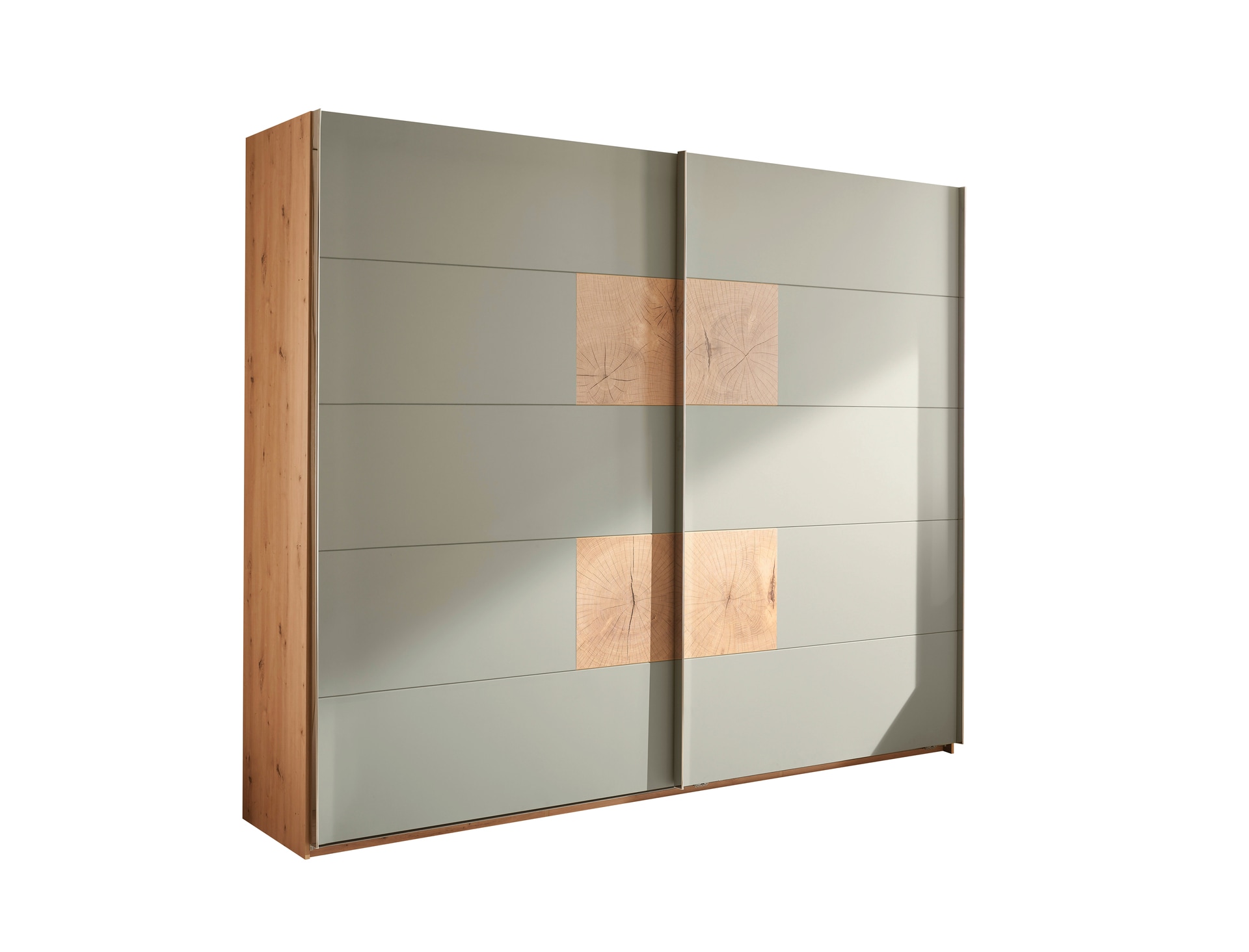 LIV'IN Schwebetürenschrank SIMADA braun/ grün