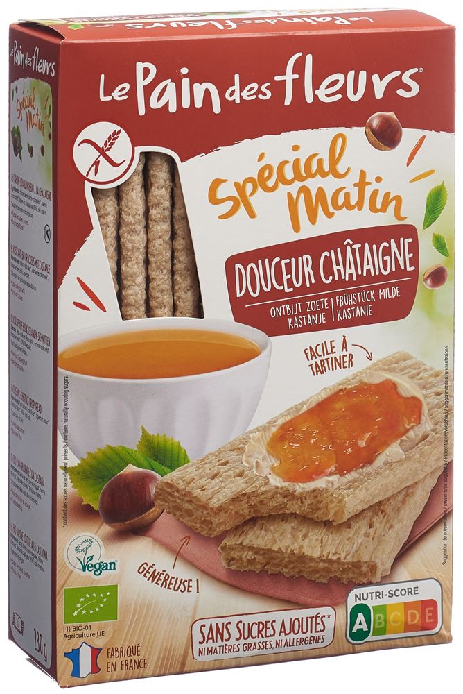 LE PAIN DES FLEURS Spécial Matin Kastanie Bio 230 g