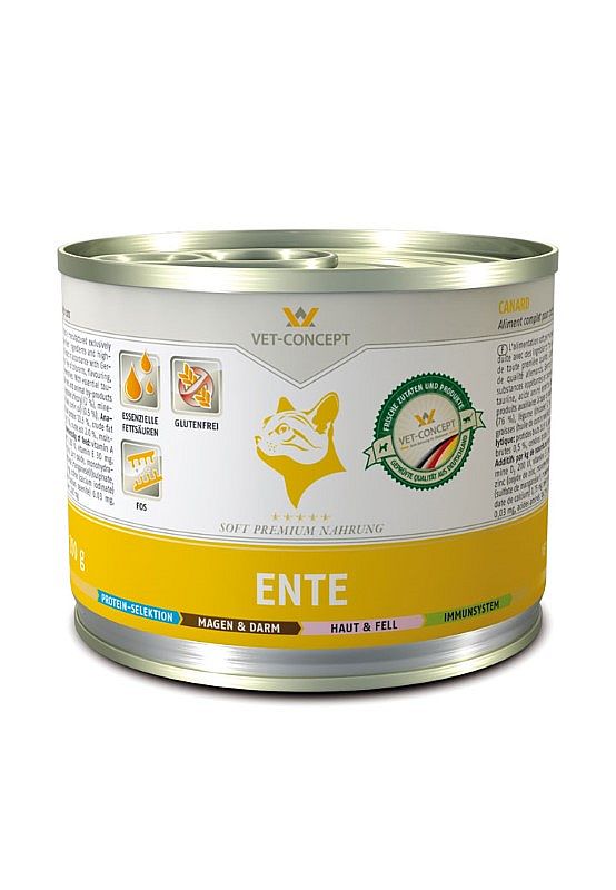Vet-concept kattenmenu eend 6 x 200 gram