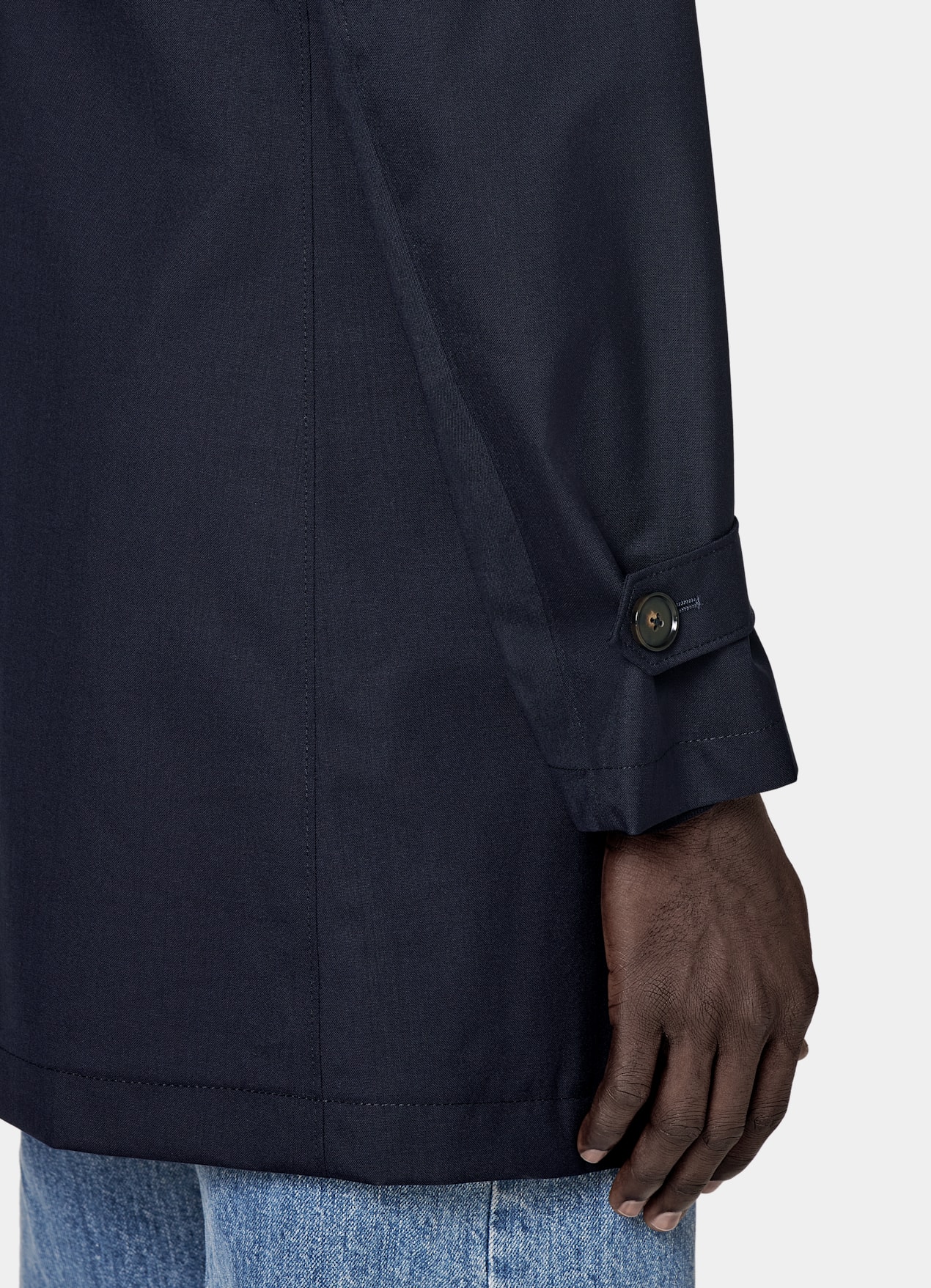 Manteau imperméable bleu