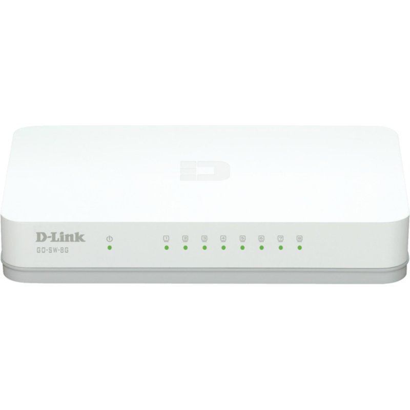 D-Link GO-SW-8G/E commutateur réseau Non-géré Gigabit Ethernet (10/100/1000) Blanc