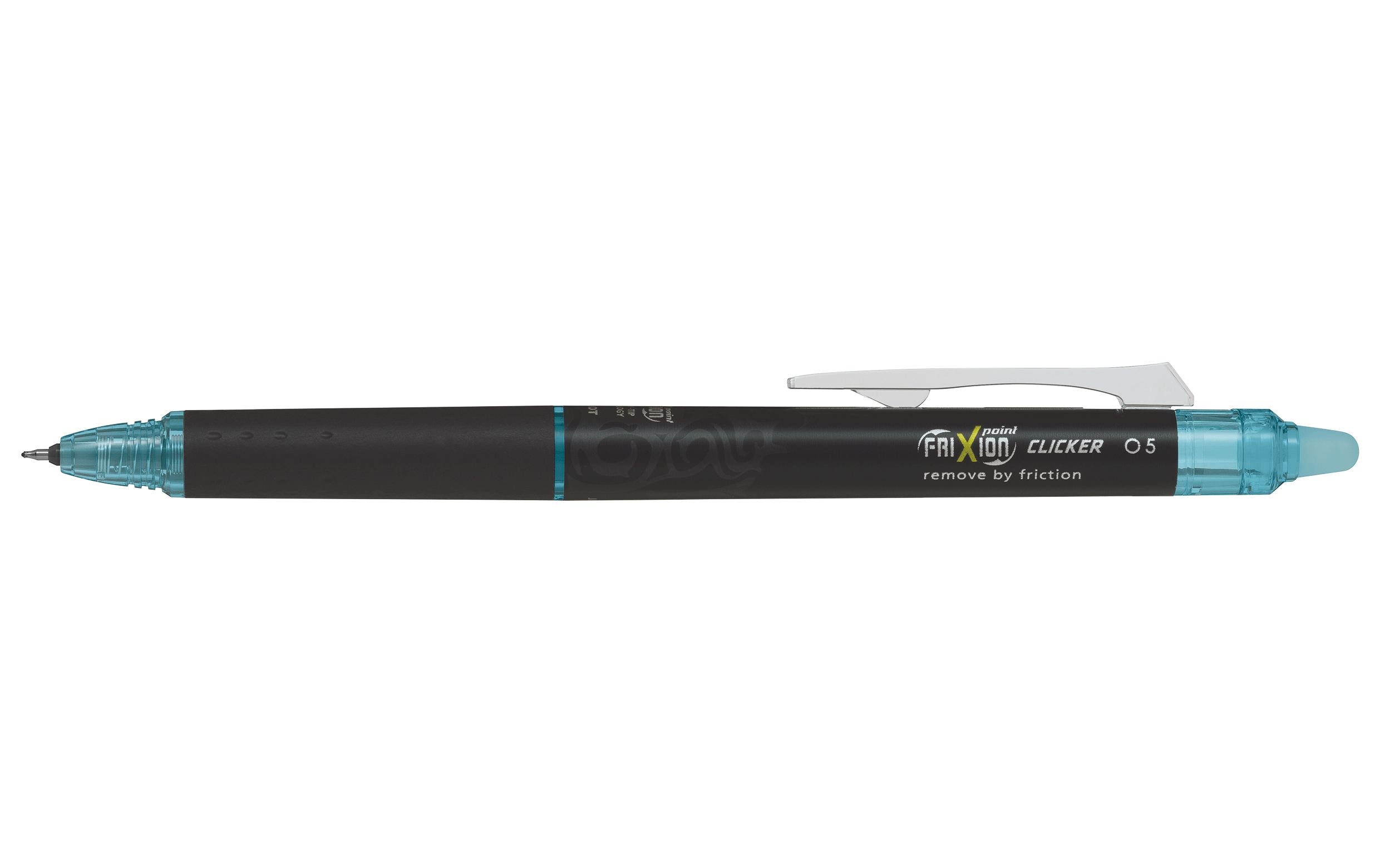 Rollerball FriXion ball Clicker 0.25 mm, HellblauOhne Rückstand löschbarer Tintenroller