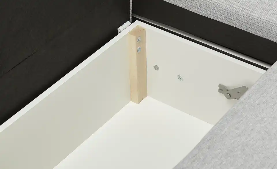 Ecksofa Silbergrau rechts