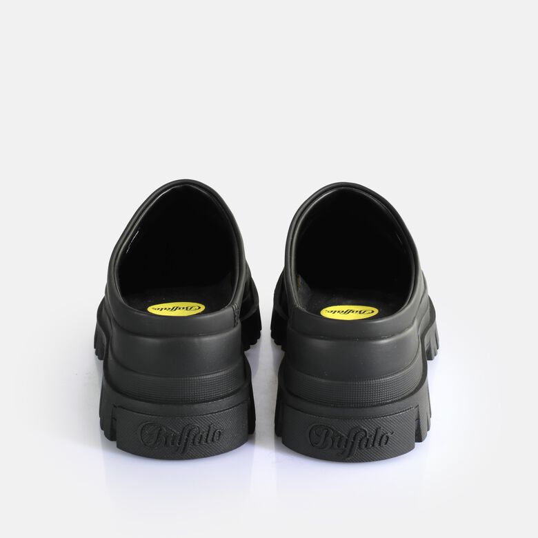 Aspha Clog 01 Chaussures basses véganes, noir