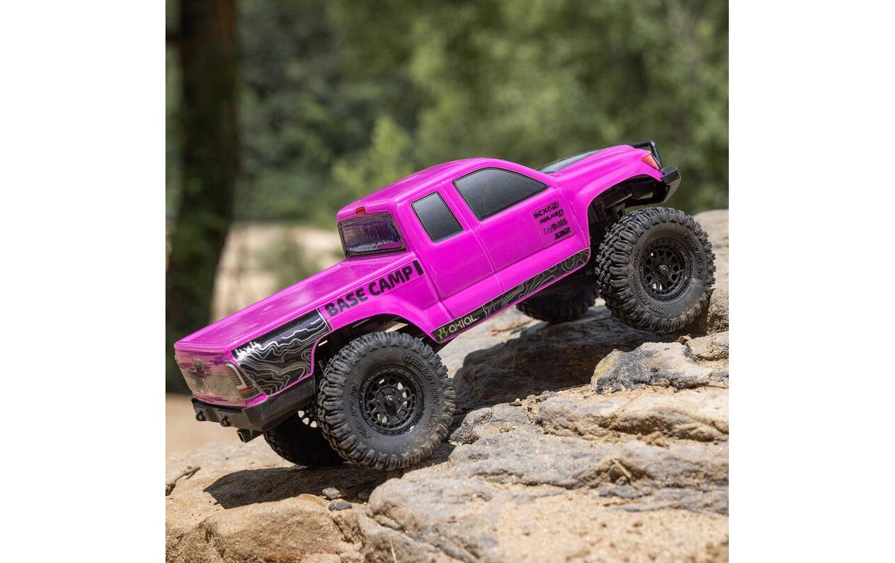 Rock Crawler SCX24 Base Camp 4WD, Pink RTR 1:24<br>Rock Crawler Brushed RTR mit Akku & Ladegerät