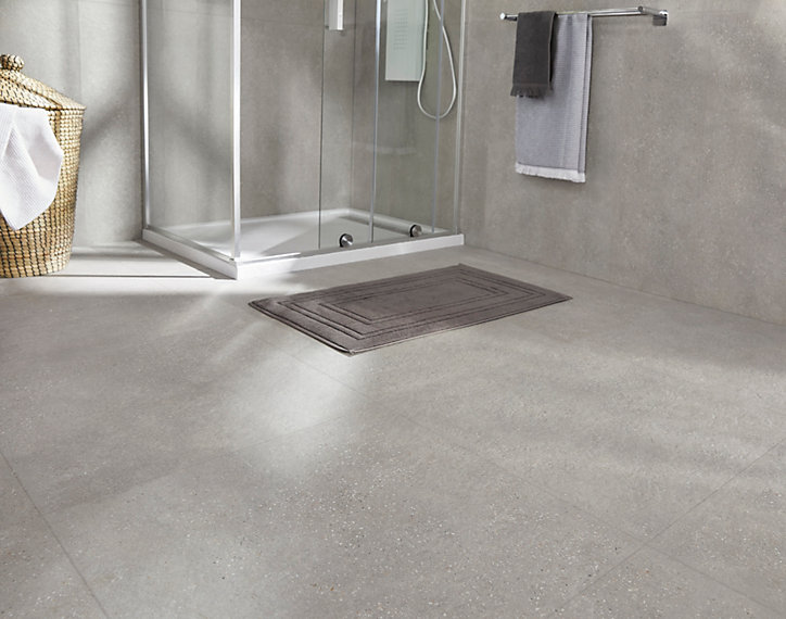 Carrelage sol intérieur aspect pierre Asphalt 60 x 60 cm