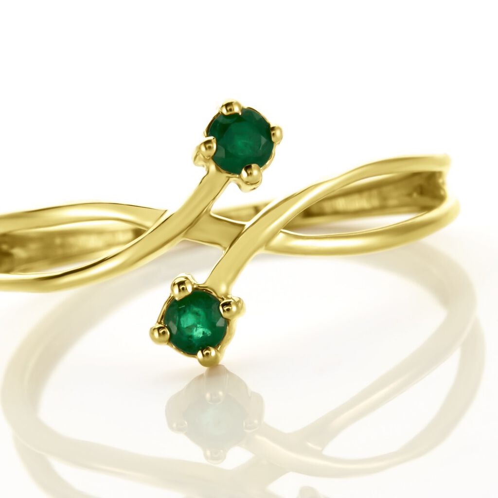 Bague Ruqaya Or Jaune Emeraude