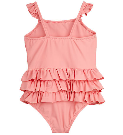 Mini Rodini Badeanzug - UV50+ - Eule - Pink