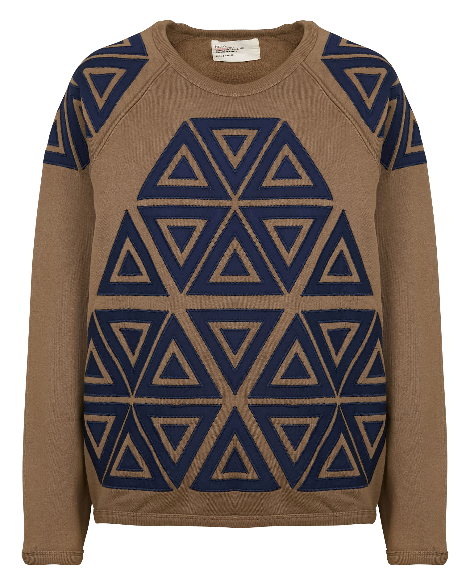 SHINE - Sweat oversize col rond en coton bio mélangé | Multicolore