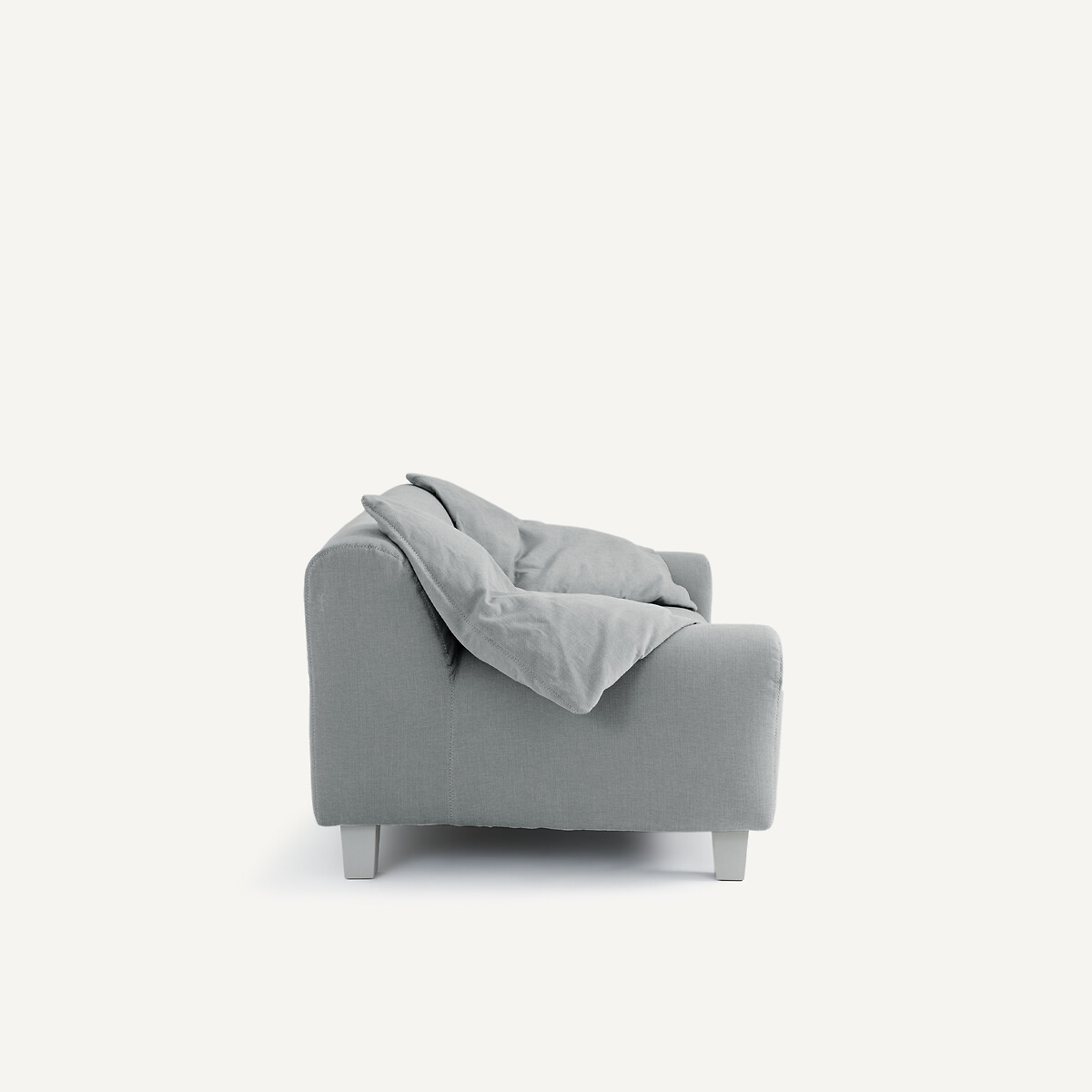 OTTO STUDIO PARA AM.PM<br>Sofá compacto em linho de algodão, ousado