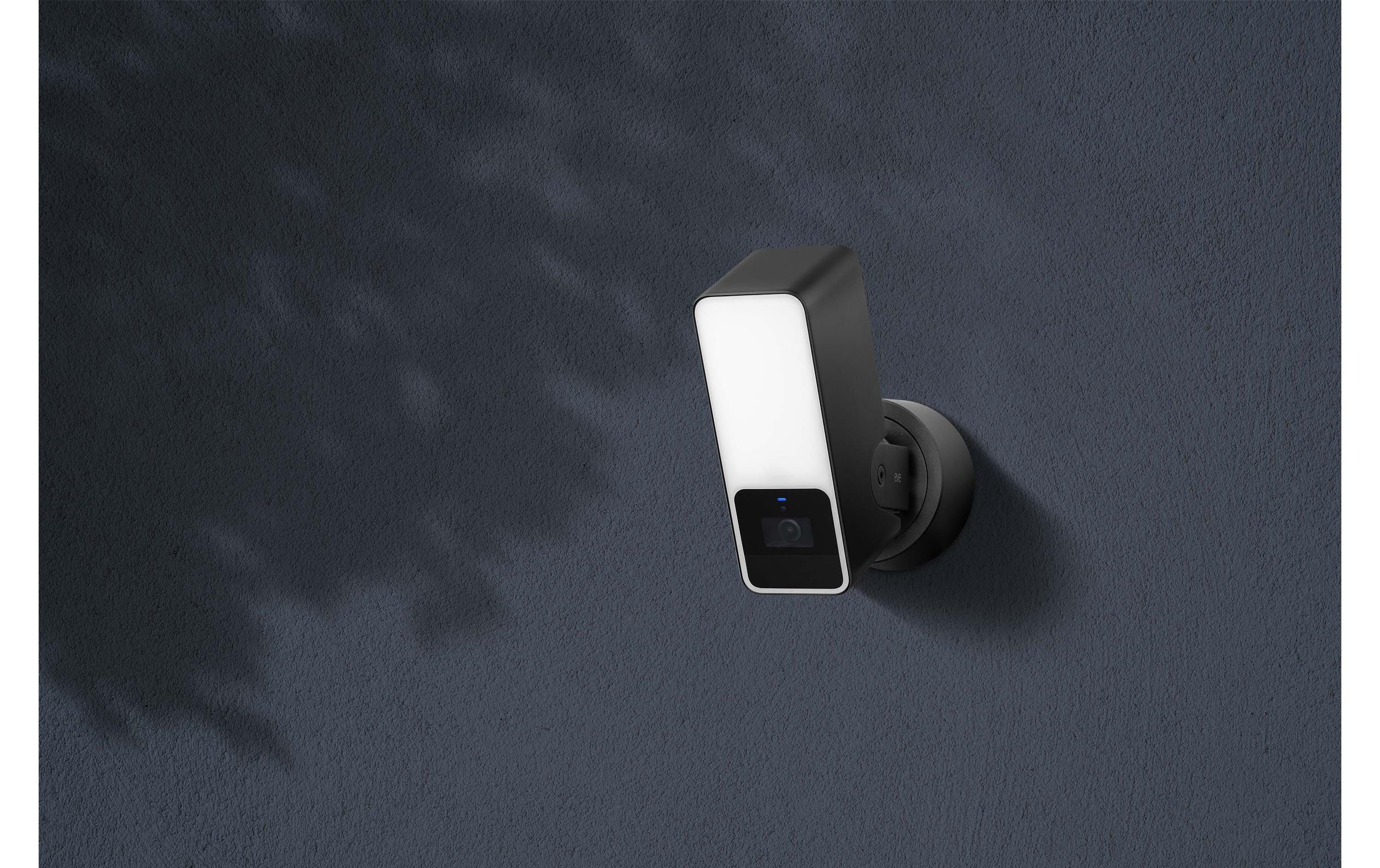 Eve Outdoor Cam Schwarz<br>Smarte Aussenkamera mit Flutlicht
