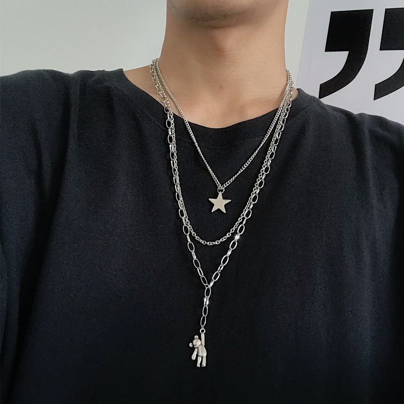 Malnia Home - Ster hanger ketting / Beer hanger ketting / Ketting / Set