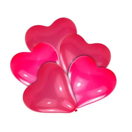 amscan Herz-Luftballons, 20 cm, 10 Stück