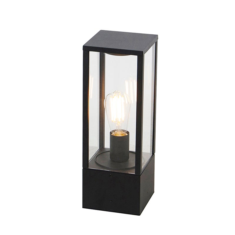 Slimme staande buitenlamp, zwart, 40 cm, IP44, incl. WiFi ST64 - Charlois