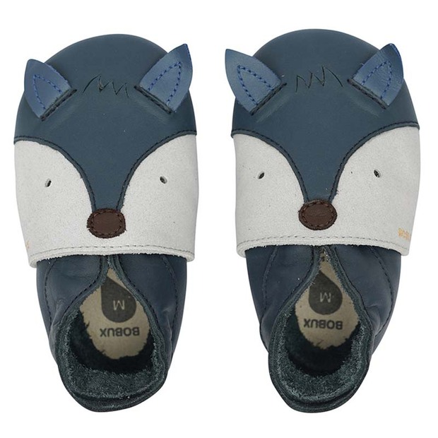 Chaussons en cuir 16-17 soft soles Renard Marine S - BOBUX