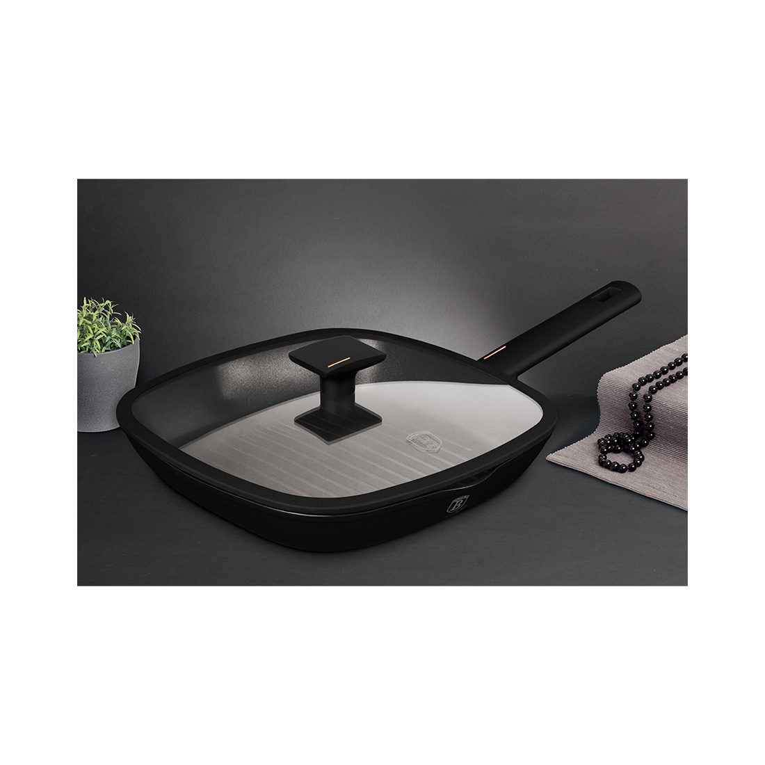 Berlinger Haus Grillpfanne ø 28cm mit Grillrost Monaco Collection