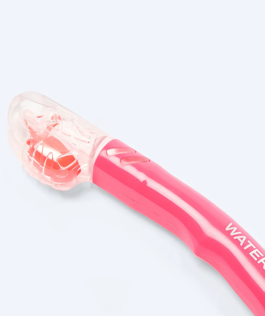 Watery full-dry snorkel til voksne - Hudson - Rød/pink