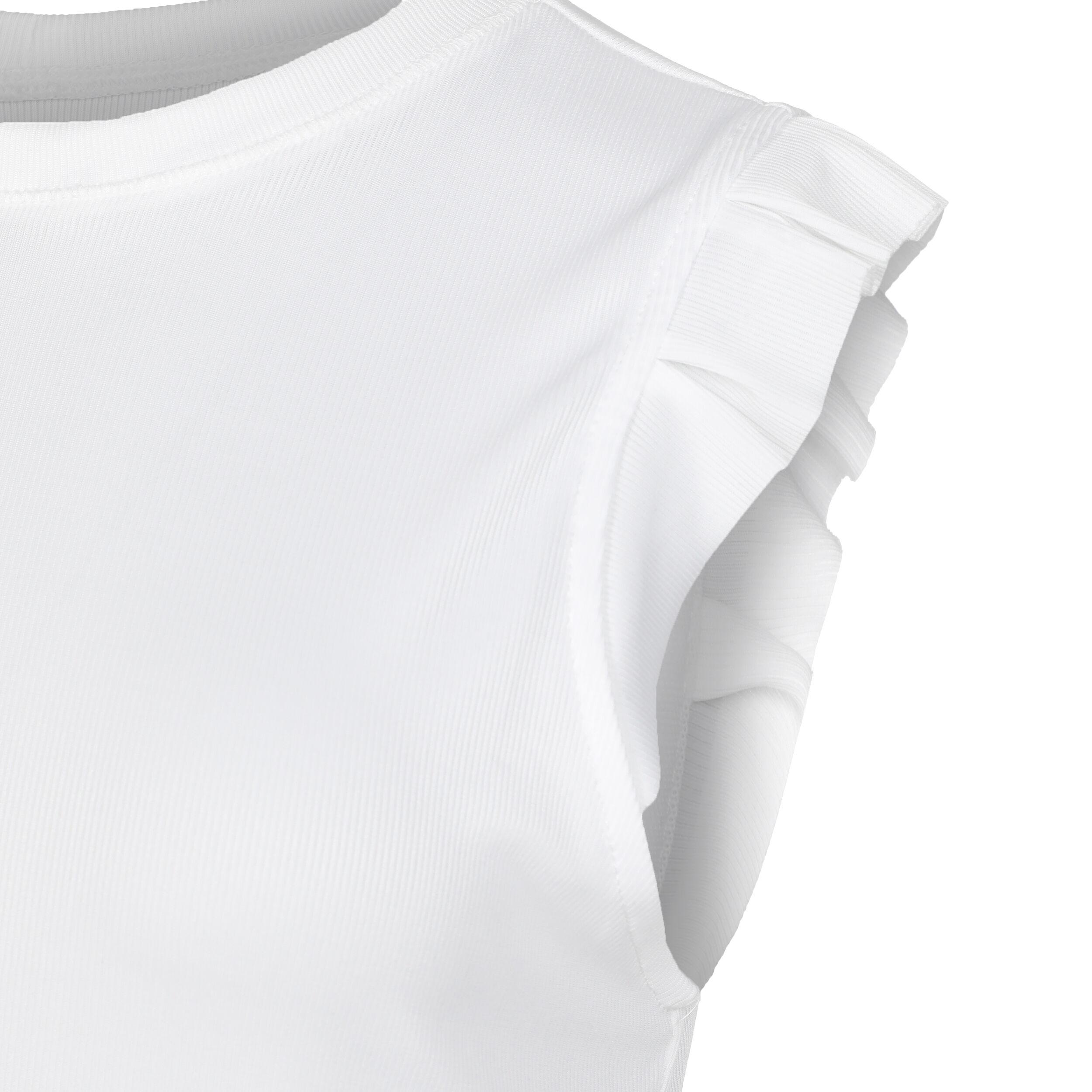 Lucky in Love Bring It On Rib Débardeur Tank Top Femmes - Blanc