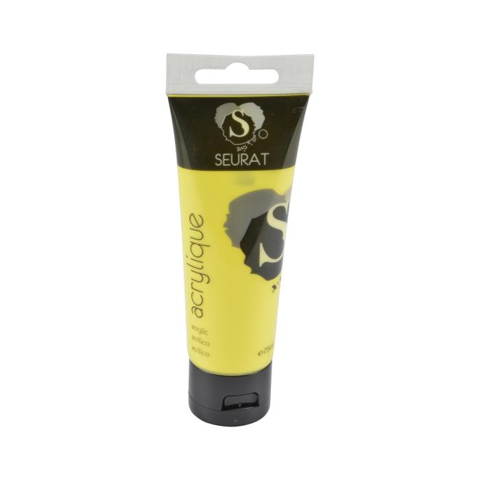 PEINTURE ACRYLIQUE TUBE 75ML JAUNE CADMIUM CLAIR