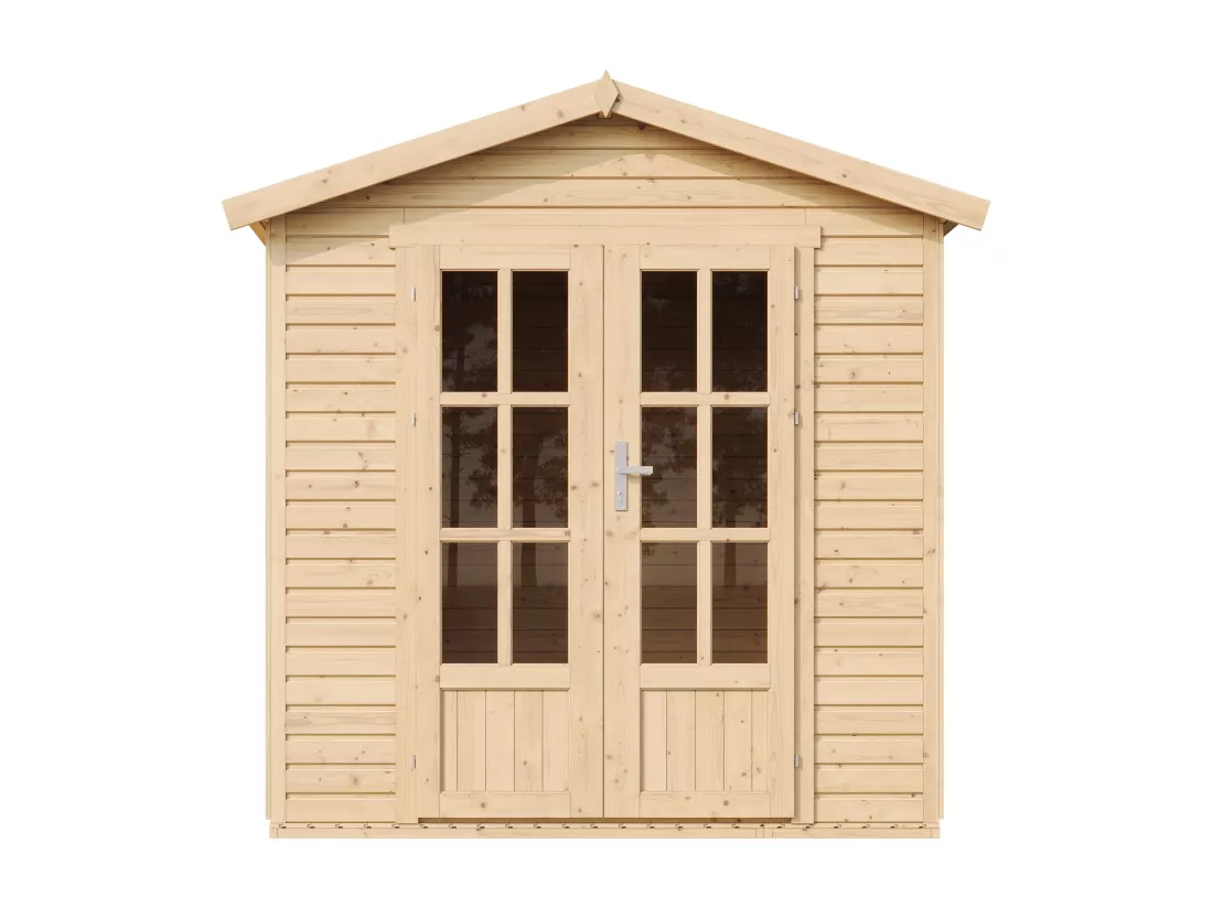 Cabane en bois avec plancher, avec bardeaux bitumineux couleur l233xP222xH233cm - TIMBELA M351FB+H351FBBROWN