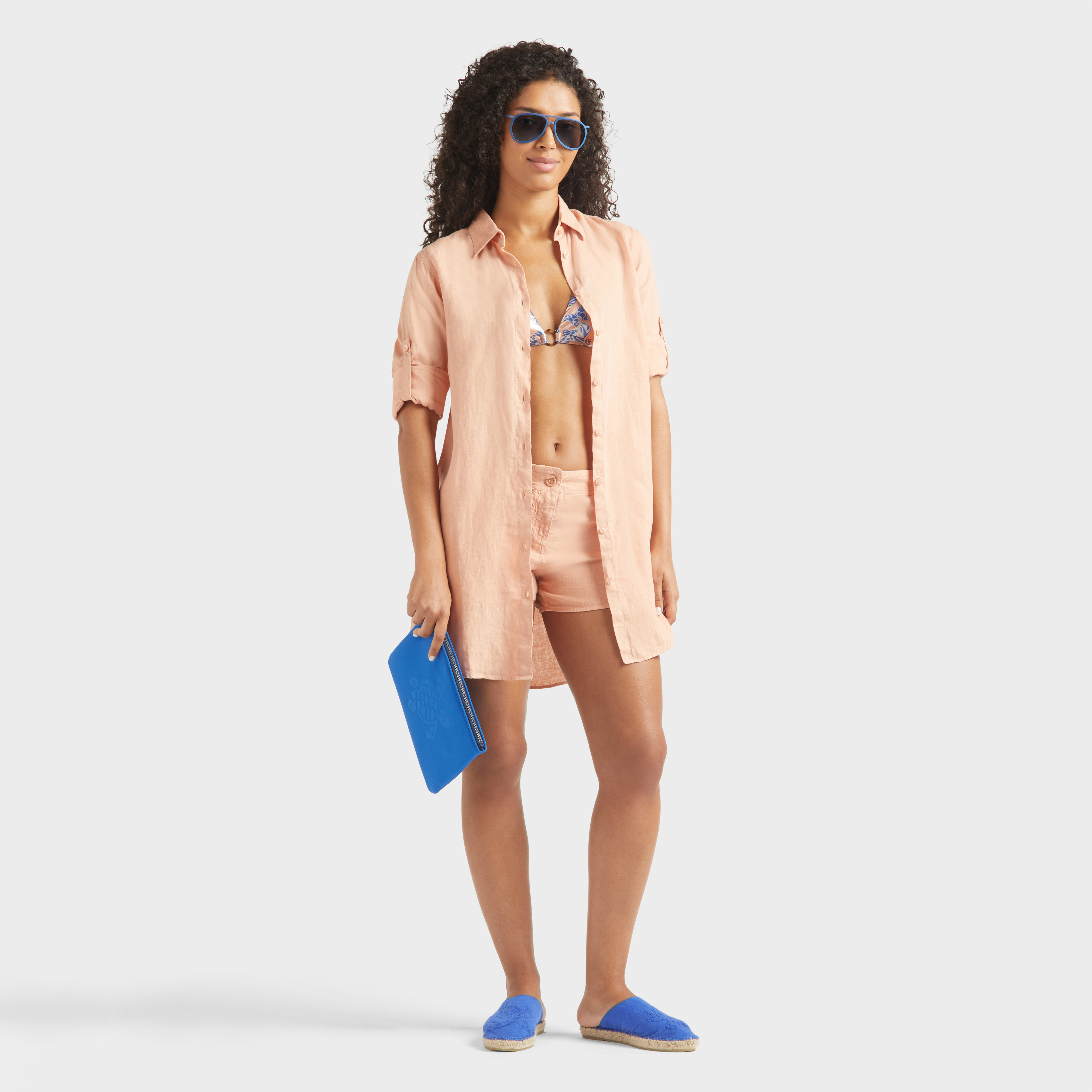 Robe chemise femme unie | Site Vilebrequin | FRGH9U10