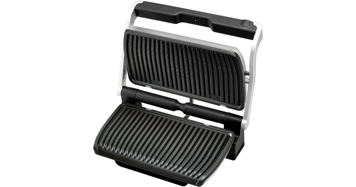 TefalOptiGrill+ XL GC724D contactgrill  (Geborsteld rvs/zwart)